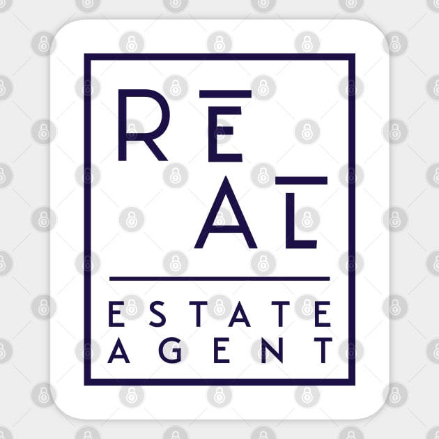R E A L  ESTATE AGENT Sticker by REG